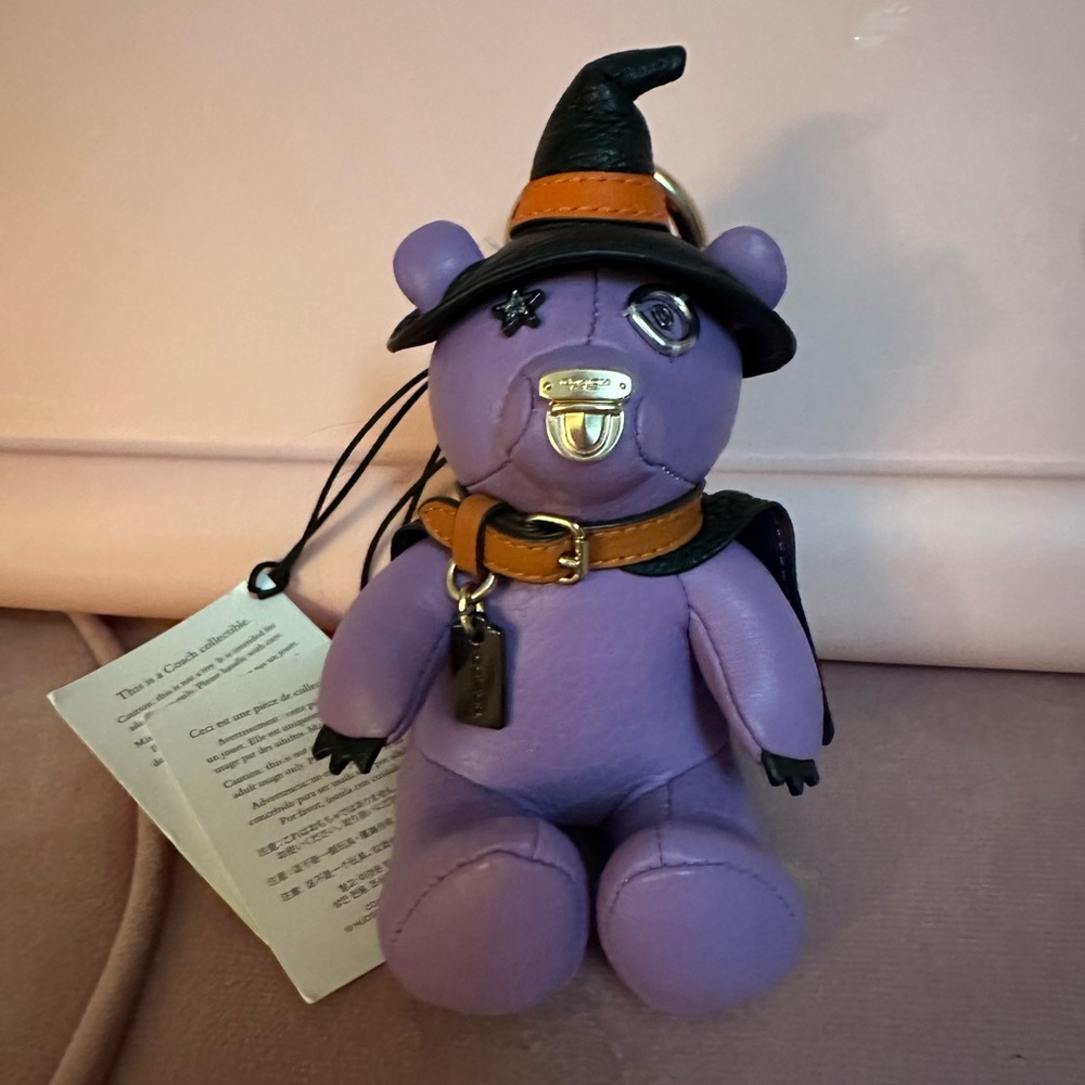 Coach Halloween Witch Bear Bag Charm